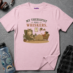 "My Therapist Has Whiskers." Therapy Cat T-Shirt