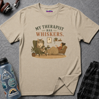 "My Therapist Has Whiskers." Therapy Cat T-Shirt