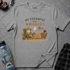 "My Therapist Has Whiskers." Therapy Cat T-Shirt