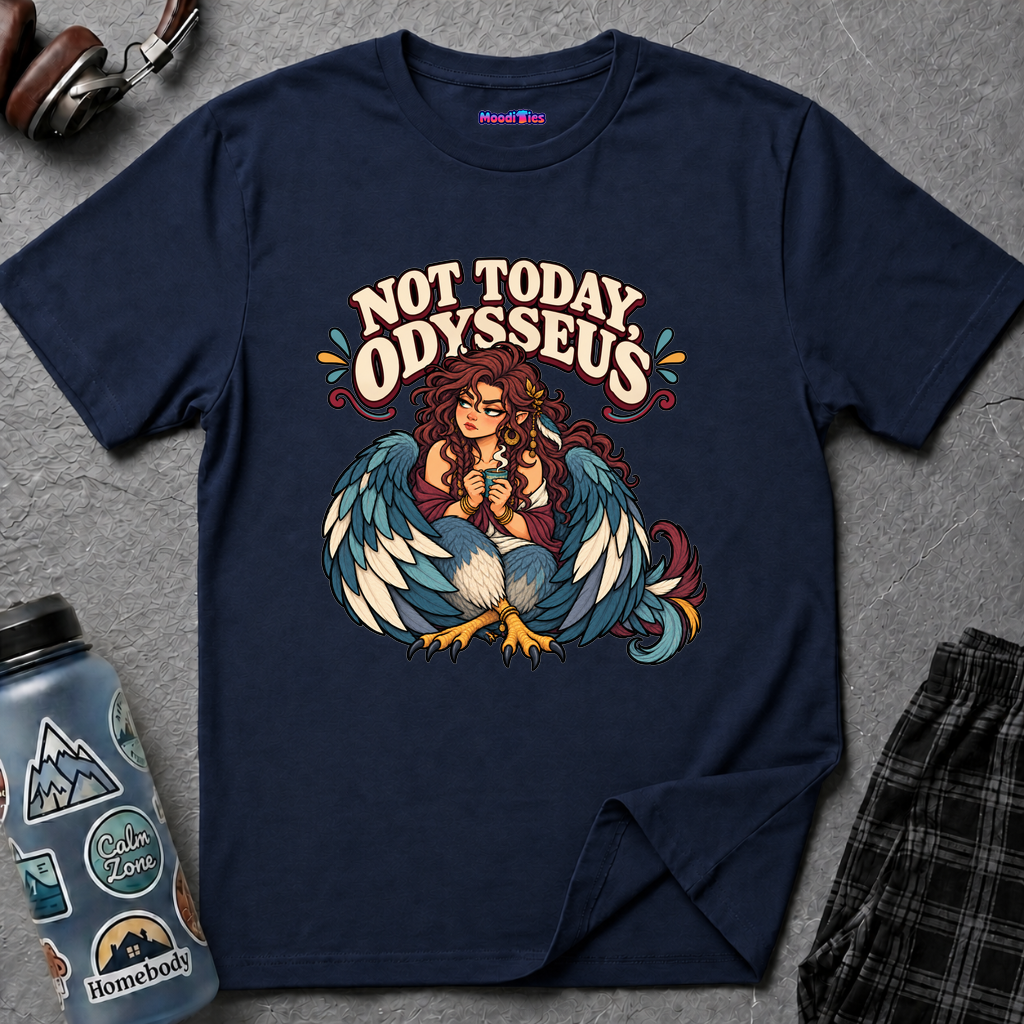 "Not Today, Odysseus" Siren with Coffee T-Shirt
