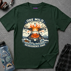 "One Mild Inconvenience Away" Exploding Volcano T-Shirt