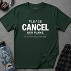 "Please Cancel Our Plans. I'm Not Emotionally Prepared." T-Shirt — Funny Introvert Graphic Tee