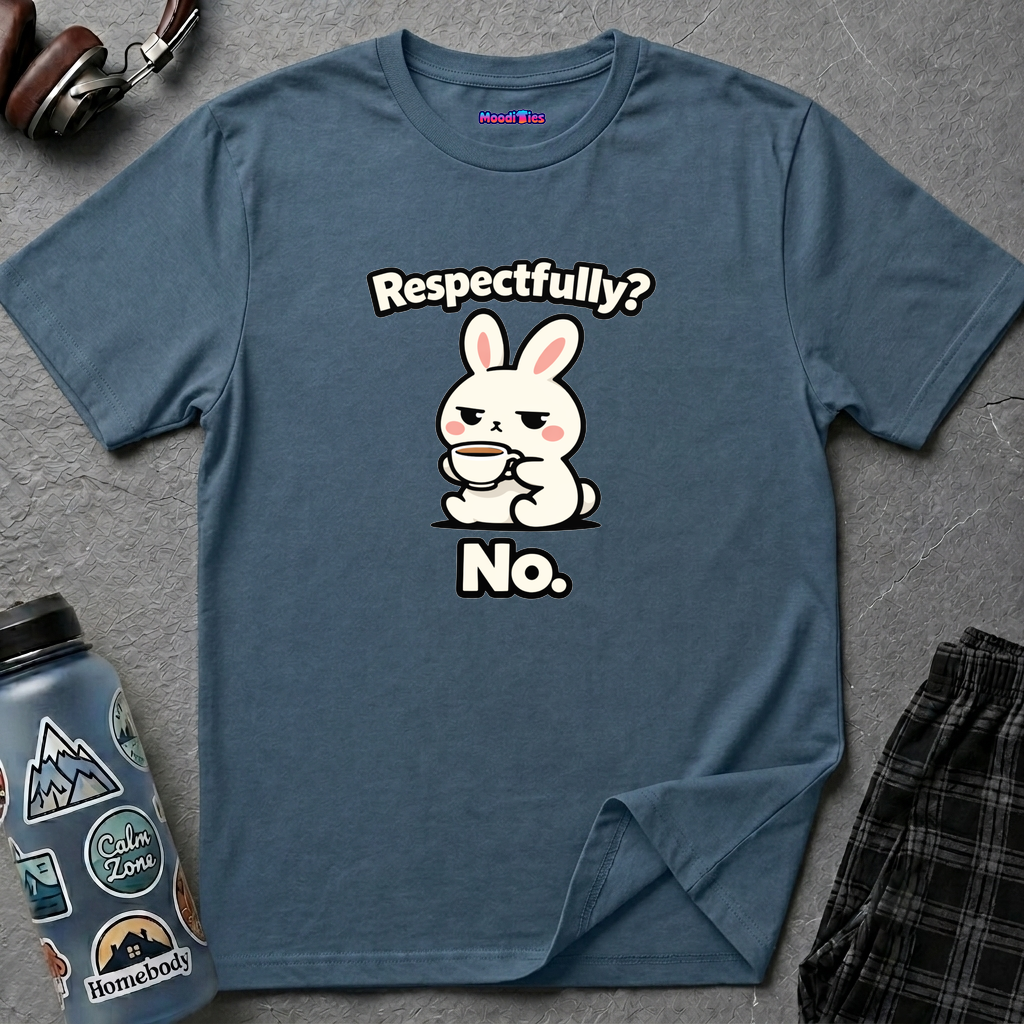 "Respectfully? No." Bunny Tea T-Shirt