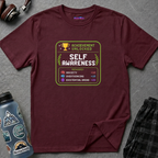 "Achievement Unlocked: Self-Awareness" Gamer Humor T-Shirt