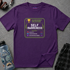 "Achievement Unlocked: Self-Awareness" Gamer Humor T-Shirt