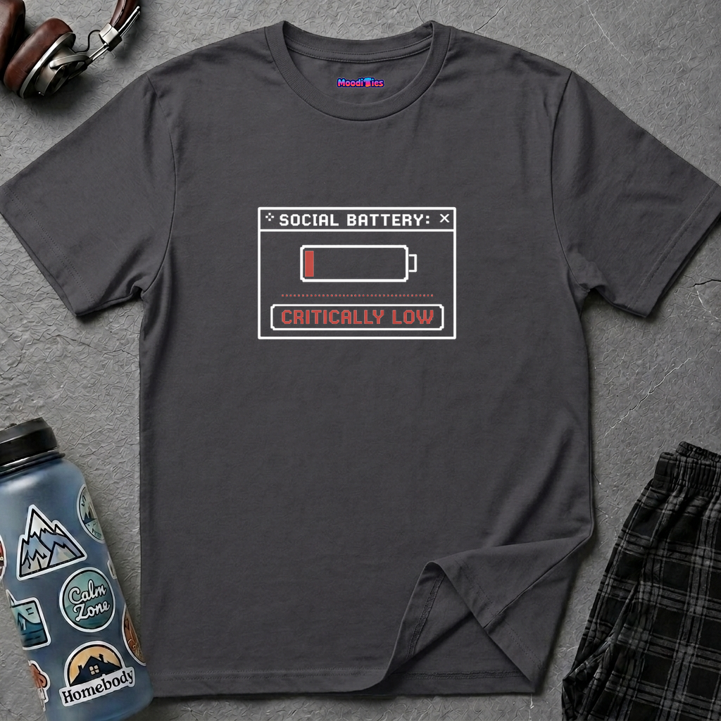 "Social Battery: Critically Low" T‑Shirt