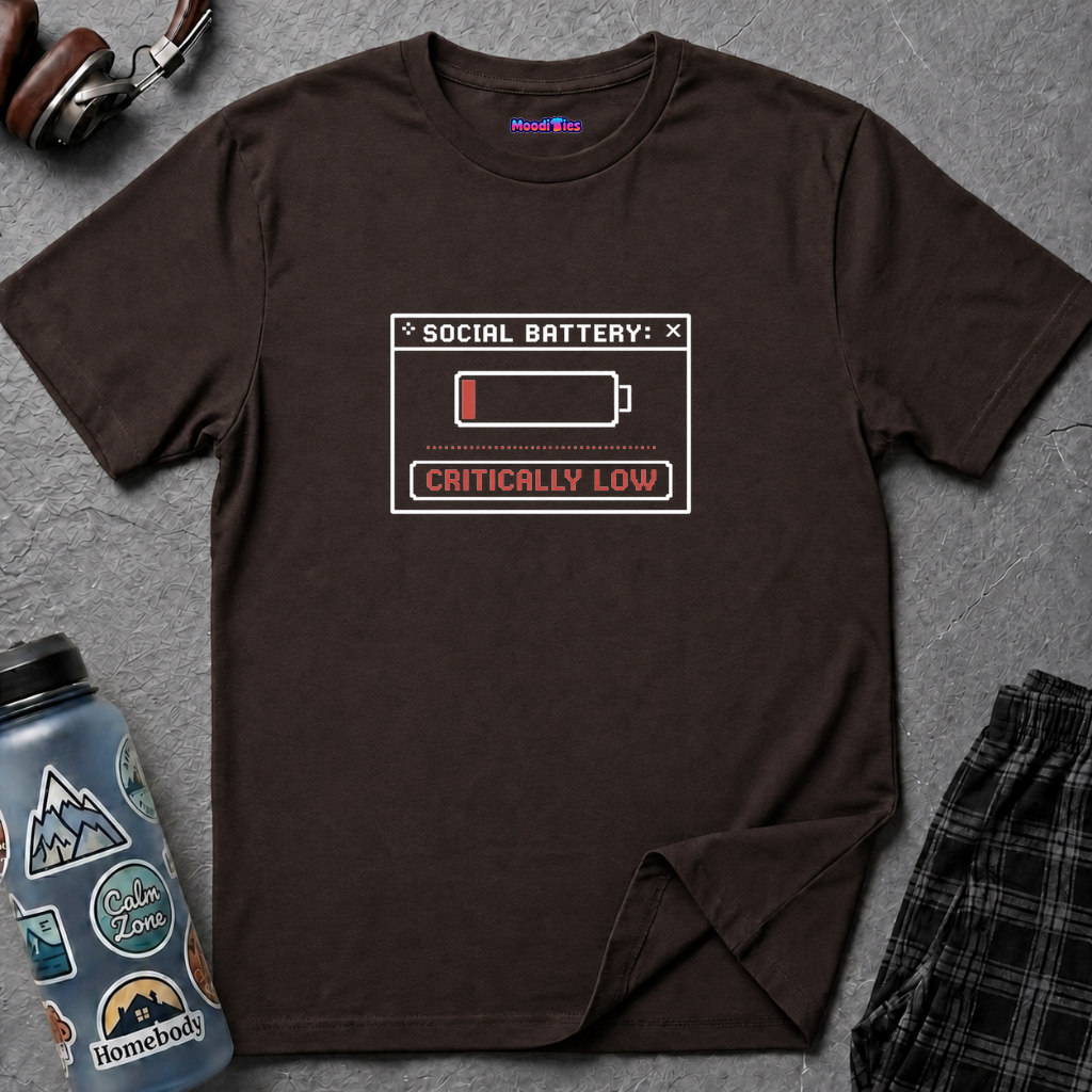 "Social Battery: Critically Low" T‑Shirt