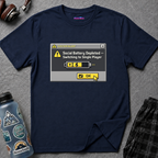 "Social Battery Depleted — Switching to Single Player." T-Shirt