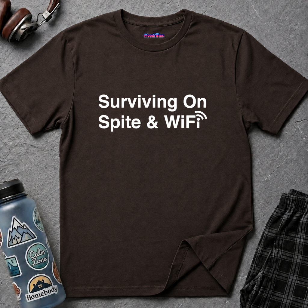 "Surviving On Spite & WiFi" T-Shirt
