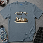 "Therapy? I Have a Dog" T-Shirt — Cute Dog Lover Graphic Tee