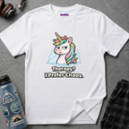 "Therapy? I Prefer Chaos." Unicorn T-Shirt