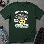 "Therapy? No. Just Vibes and Panic" T-Shirt