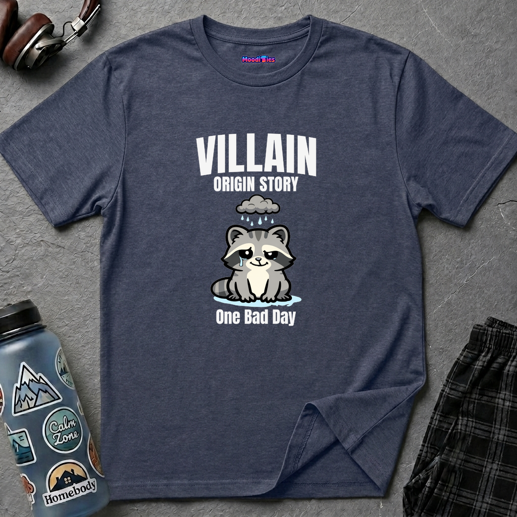 "Villain Origin Story: One Bad Day" Raccoon T-Shirt
