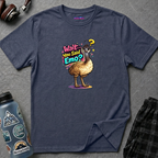 Text "Wait… You Said Emo?" with funny confused emu illustration