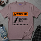 "Warning: Compressed Gas" Warning Sign T-Shirt