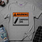 "Warning: Compressed Gas" Warning Sign T-Shirt