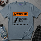 "Warning: Compressed Gas" Warning Sign T-Shirt