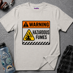 "Warning: Hazardous Fumes" Warning Sign T-Shirt