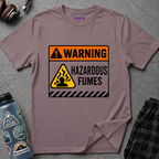 "Warning: Hazardous Fumes" Warning Sign T-Shirt