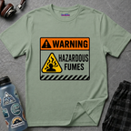 "Warning: Hazardous Fumes" Warning Sign T-Shirt