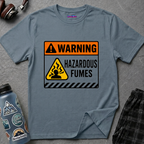 "Warning: Hazardous Fumes" Warning Sign T-Shirt